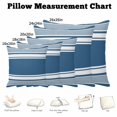 thumbnail image 5 of Throw Pillow Covers, Farmhouse Blue Striped Decorative Throw Pillow Covers 18x18 Inch, Modern Minimalist Stripes Square Linen Pillow Cases for Couch/Living Room/Sofa, 5 of 9