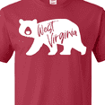 thumbnail image 4 of Inktastic West Virginia White Bear Silhouette T-Shirt, 4 of 5
