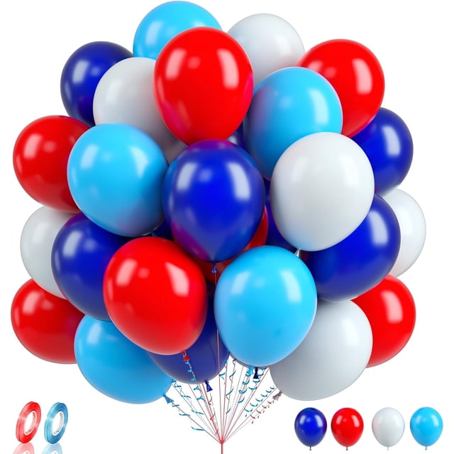 Yanonmyfd 60 Pcs Football Balloons, Football Balloon for Boys, 12 Inch Soccer Latex Balloons Pattern Helium for Kids Boys Birthday Sports Themed Party Decorations World Cup Theme Party Supplies