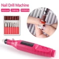 thumbnail image 2 of Electric Nail Drill File Acrylic Art File Manicure Pedicure Portable Machine Kit (Pink), 2 of 5