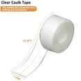 thumbnail image 2 of White Caulk Tape Self Adhesive Waterproof, Bathroom Peel & Stick Caulking Strip Floor Tile Wallpaper Toilet Tub Shower Wall Trim, DIY Project Renter Friendly Decor, Quick & Easy to Install in Minutes, 2 of 4