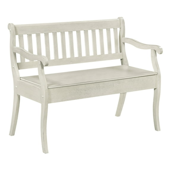 Wakefield Entryway Storage Bench Wood  in White Finish