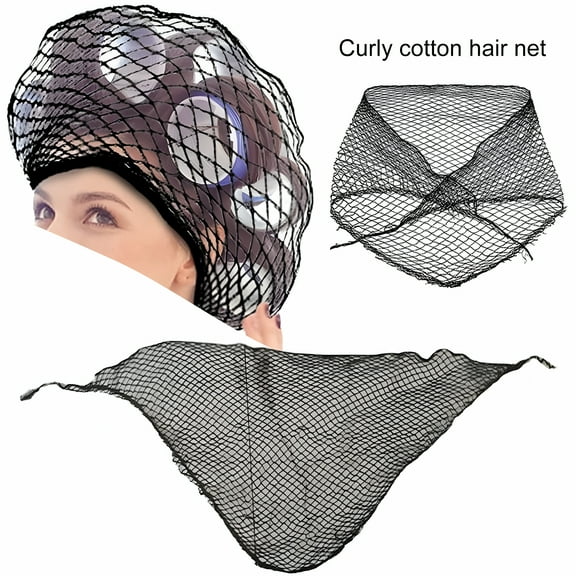 TUWAFE 2026 New Hair Net Mesh Holes Good Breathability High Elasticity Protect Curls Prevent Tangles Multipurpose Rollers Cotton Sleeping Triangle Crochet Hair Net for Lady