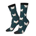 thumbnail image 1 of Balery Funny Chicken Calcetas Largas con Estampado para Hombre y Mujer – Suaves y Transpirables, Talla Única (US 5-11), 1 of 6