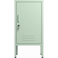 thumbnail image 5 of Single Door Lockable Metal End Table,Modern Minimalist Room Side Table With 2 Adjustable Shelf ,Multi Storage Cabinet for Living Room Bedroom, Easy to Assemble 27.55”H x 13.78”W x 14.96”D, 5 of 7