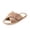 Khaki, variant on Checkered Open Toe Slides, Women's Classic Criss Cross Linen Slippers Fashion Checkered Open Toe Slide Sandals Summer Home Breathable Sweat Absorbing Indoor House Flat Shoes, Pink 5.5