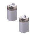 thumbnail image 1 of Oleegame 2PC Stainless Steel Cutlery Set Automatic Toothpick Dispenser Toothpick Holder Automatic Toothpick Dispenser Gray, 1 of 9