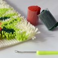 thumbnail image 5 of 6 Rolls Latch Hook Yarn, Latch Hook Kit Yarn Precut Hook Rugs Yarn Making Crochet Bundles for Latch Hook Rug Adults Beginners Tapestry DIY Craft, Red, 5 of 6