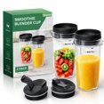 thumbnail image 1 of 16oz Blender Cup Compatible with Ninja Blender BL660 BL740 BL770 BL780 BL810 QB3000, Single Serve Cup with Sip & Seal Lids for Nutri Ninja Replacement Parts, 1 of 6