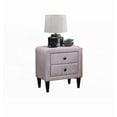thumbnail image 3 of Light Pink Velvet Modern 2-Drawer Nightstand – Bedroom Furniture, 3 of 10