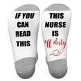 thumbnail image 4 of Novelty Funny Words Crew Socks If You Can Read This Teacher Nurse Off Duty Gifts, 4 of 5