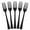 Black, variant on Exquisite Gold Disposable Spoons - Gold Plastic Spoons - 150 Count