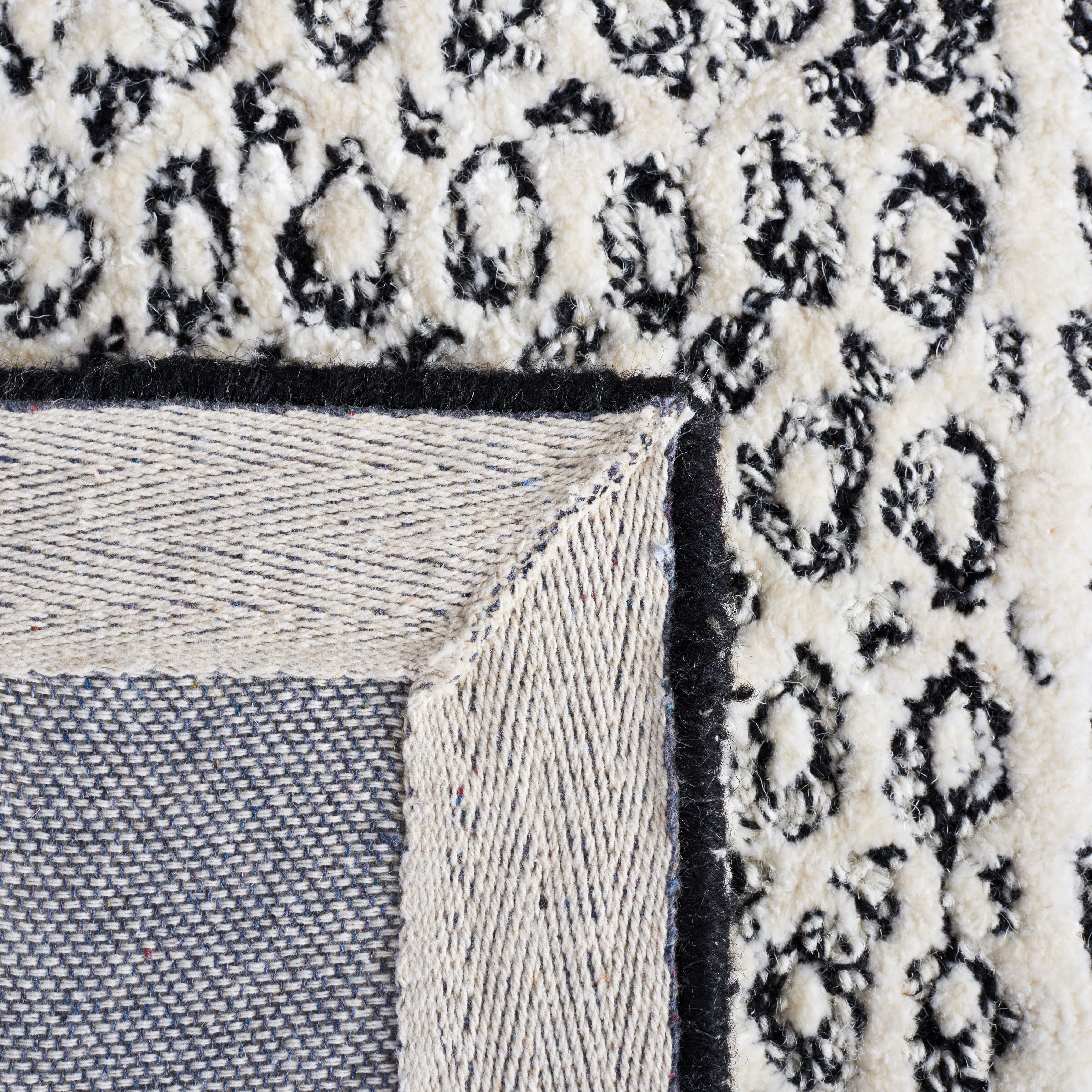 SAFAVIEH Glamour Andreas Geometric Runner Rug, Charcoal/Ivory, 2'3" x 8'