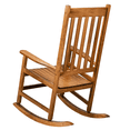 thumbnail image 4 of Tcbosik Rocker Chair with High Back and Armrest, Outdoor Wooden Rocking Chair for Balcony, Porch, Backyard, Original Color, 4 of 10