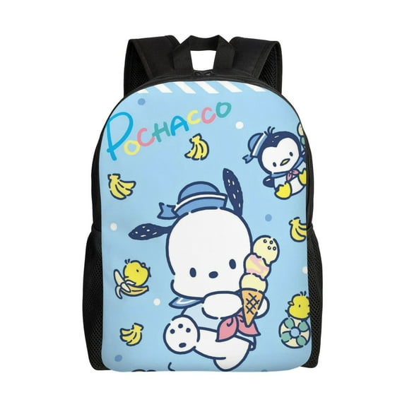 Pochacco Backpack Casual Daypack Large Capacity Travel Work School Back Pack Novelty Book Bag Laptop Bag