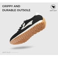 thumbnail image 3 of LUCKY STEP Womens Fashion Sneakers Trendy Tennis Shoes Stylish Retro Casual Shoes,Black, 3 of 10