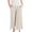 Beige, variant on yunLXC Clearance Women's Pants Skirt Pants Women's Summer 2025 Waist Slimming A Line Skirt Casual Small And Fashionable Wide Leg Pants women's casual pants with pockets elastic waist Beige L