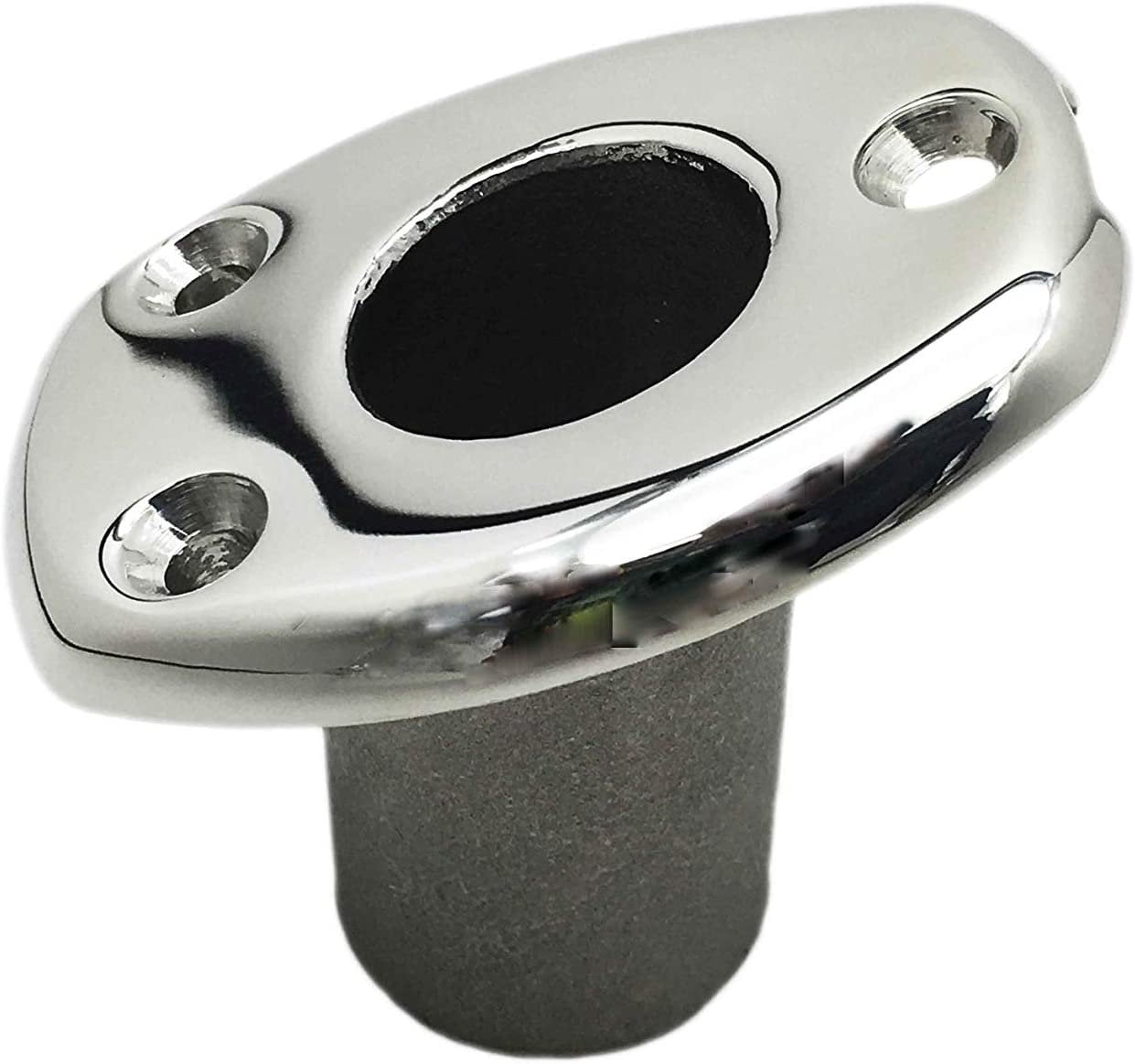 Marine City 316 Stainless Steel Deck Flush Base Flag Socket for Boat