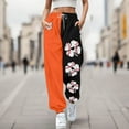 thumbnail image 2 of 2024 Women Pants Casual Work Fashion Suitable Baseball Football Print Bottom Sweat Pockets High Waist Sporty Gym Athletic Fit Jogger Trousers, 2 of 4