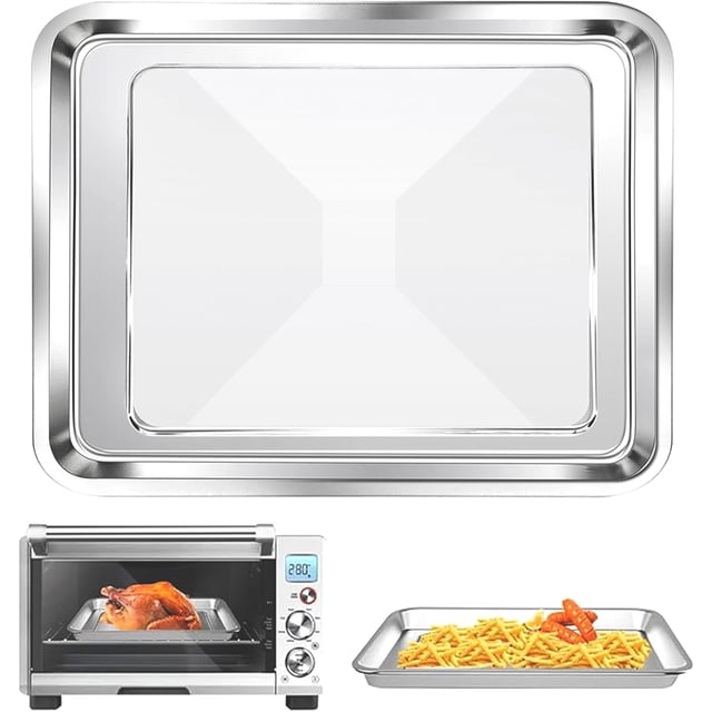 GWBSXM Plaque de Cuisson Émaillée 10.7 Pouces X 9.8 Pouces pour Four Intelligent Compact Breville, Pièces de Rechange Antiadhésives de Qualité Alimentaire Compatibles avec Mini Four Grille-Pain Breville, Lavable au Lave-Vaisselle