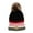 Ebony/Dark Grey Marl, variant on Women's Eyelash Mix Ribbed Hat
