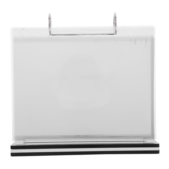 KAKOWELY menu Plastic Menu Folder With Stand For Restaurant Rack Table Holders Menu Sleeves Desktop Celebration Stand Transparent Desktop Display Advertising Rack