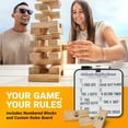 thumbnail image 4 of GoSports Toppling Tower -  Large Wooden Stacking Games - Stacks Up to 3 ft - Natural Wood, 4 of 6
