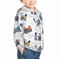 thumbnail image 2 of Kids Zip Up Hoodie for Boys Girls Toddler - Trains Pattern Lightweight Long Sleeve 18M Boys Girl Clothes, Sun Protection Windproof Jackets Hoodie Sweatshirt, 2 of 7