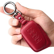 Tukellen for Lexus Leather Key Fob Cover with Keychain Key Shell