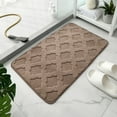 thumbnail image 4 of HomeDM Bath Mat Super Absorbent Bathroom Rugs Anti-slip Quick Dry Bath Rug Fits Under Door Washable Bath Rugs for Bathroom Shower Room in Front of Bathtub Sink, 4 of 4