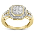 thumbnail image 3 of 10K Yellow Gold 0.50ct TDW Round Cut Diamond Ring (I-J,SI2-I1), 3 of 6