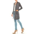 thumbnail image 2 of Women's Casual Open Front Long Sleeves Loose Fit Side Pockets Cardigan, 2 of 6