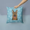 thumbnail image 2 of Winter Snowflake Dog Face Design Fabric Decorative Pillow, 2 of 4