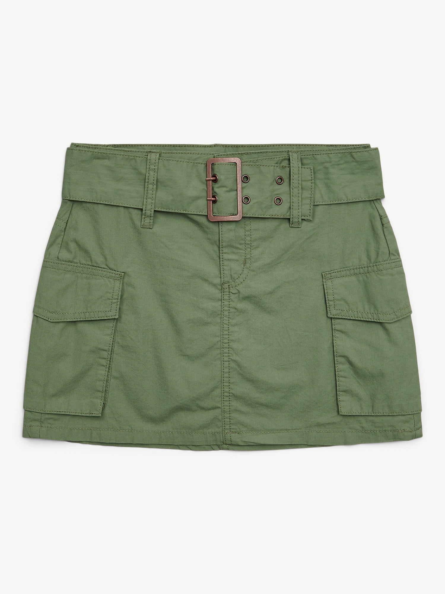 Justice Girls Cargo Skirt with Belt, Sizes 6-18, Slim & Plus