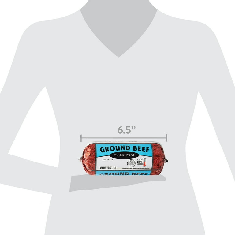 85% Lean/15% Fat Ground Beef, 1lb Roll, Frozen