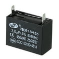 thumbnail image 4 of Uxcell CBB61 Ceiling Fan Capacitor for range hood fans 5 Pcs 3uF 450V AC 50/60HZ with 2 Pins 1.48 x 1.17 x 1.09 inch, 4 of 6
