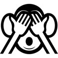 thumbnail image 3 of CafePress - Three Wise Monkeys Mizaru See NO Evil Emoji Pajama - Women's Light Pajamas, 3 of 4