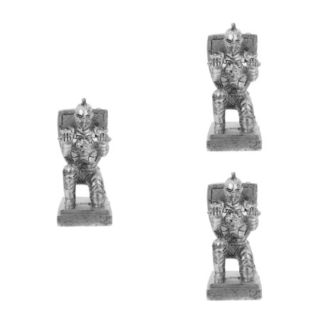 3pcs Executive Knight Shape Pen Holder Desk Organizer Accessories Desk Decoration Pen Stand For Office And Home Stationery Decor