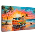 thumbnail image 1 of Cuadro Decorativo Canvas Perros Playeros 90x60 Canvas Revolution, 1 of 4