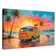 thumbnail image 1 of Cuadro Decorativo Canvas Perros Playeros 90x60 Canvas Revolution, 1 of 4