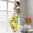 thumbnail image 5 of Salouo Lemon Print Women's Pajama Pants Casual Loose Sweatpants PJs Flowy Pants Drawstring Palazzo for Women Wide Leg Pants Lounge Pajama -Medium, 5 of 8