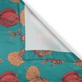 thumbnail image 6 of Ambesonne Nautical Valance & Curtain, Ornamented Fish Pattern, 55"x36", Dark Peach Burnt Sienna, 6 of 7