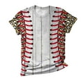 thumbnail image 5 of DPTALR Femmes Casual Été Impression Manches Courtes Col Rond T-Shirt Blouse Tops, 5 of 5