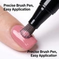 thumbnail image 6 of Nail Polish Pen Set, Water Based Nail Art Polish 6 Colors, Quick Dry Nail Art Pens with Brush Tip No UV Lamp Needed for DIY Home Manicure, 6 of 9