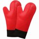 thumbnail image 1 of 1 pair of silicone oven gloves, heat resistant non-slip cooking gloves with soft cotton lining, heat resistant gloves for cooking and baking..., 1 of 5