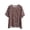 #0001-Brown, variant on Womens Plus Size Rash Guard Short Sleeve Swim Shirt UPF 50+ Sun Protection Swimsuit Top