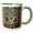 Green/White, variant on 3drose, Bennu-nahroe Antropormorphic Sphynx Gryphon Fantasy Art, 15oz Mug