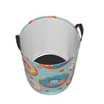 thumbnail image 3 of Goofa Colorful Donut Printed Circular Hamper,Laundry Basket with Handles,Storage Baskets Foldable,Large Capacity Laundry Hamper-, 3 of 8