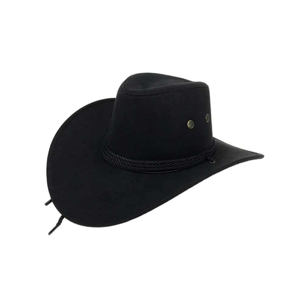 Men's Cowboy Hat Outdoor Flat Brim 