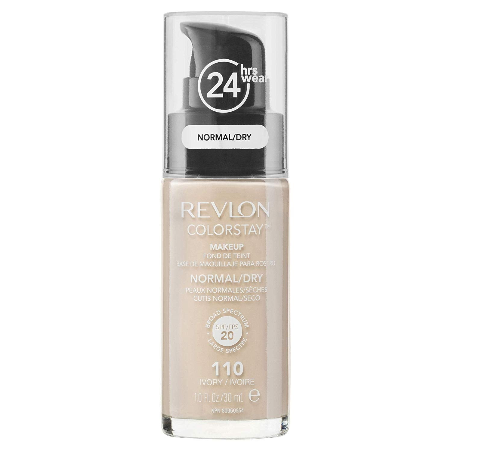 Revlon Colorstay 24 Hrs Makeup Normal/Dry SPF 20 1oz 110 Ivory